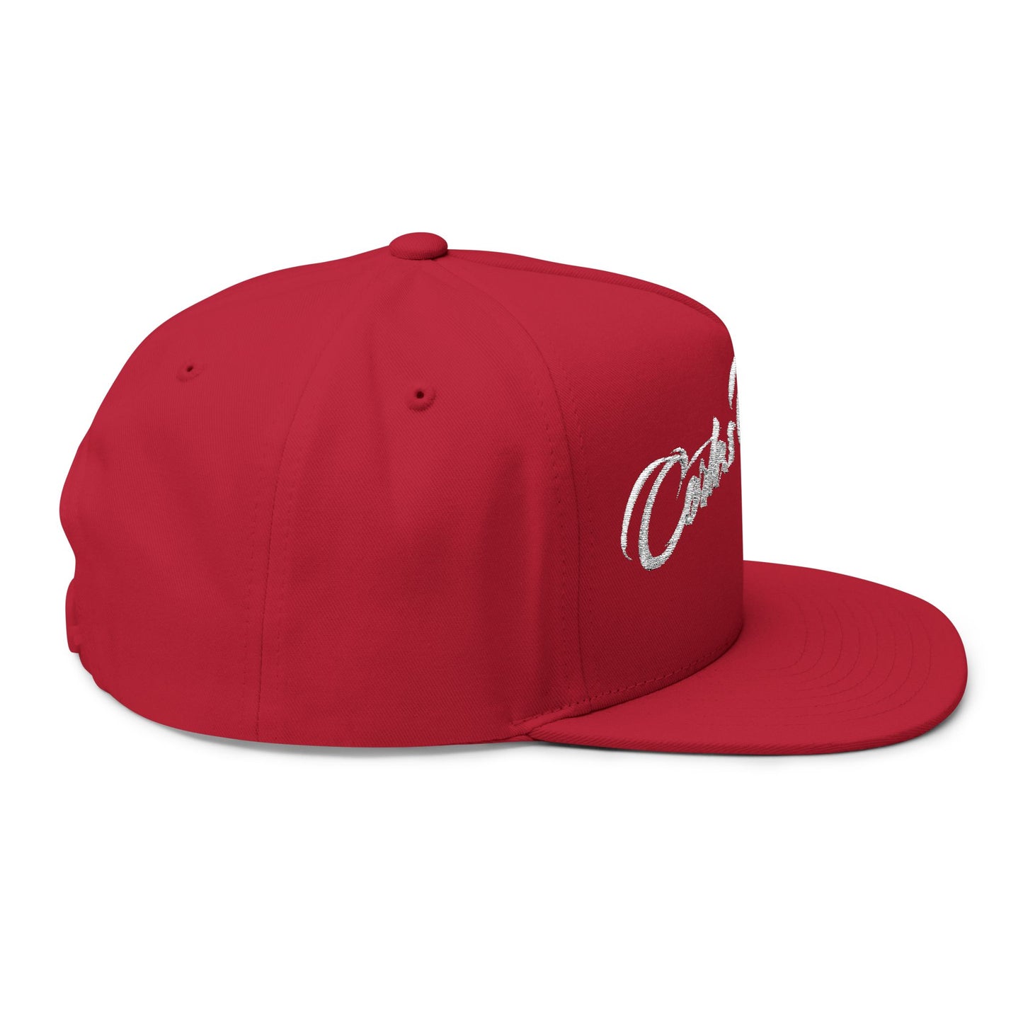 Embroidered 'Cortes Outfitters' Flat Bill Cap