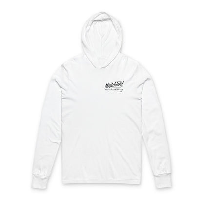 North Island Guide Service Hooded Tee (With Black Font)