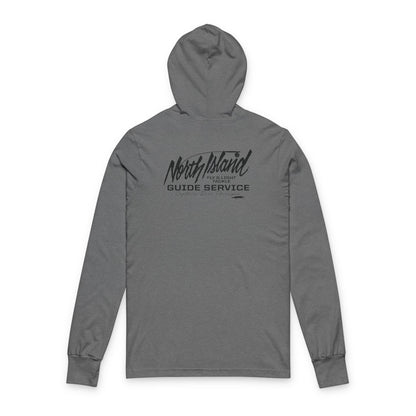 North Island Guide Service Hooded Tee (With Black Font)