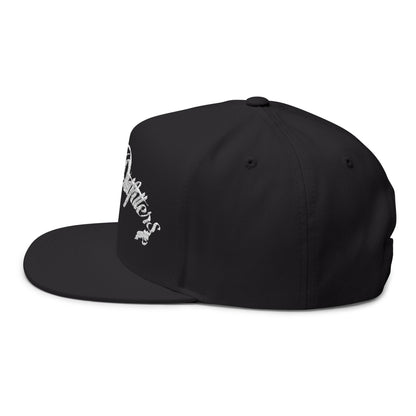 Embroidered 'Cortes Outfitters' Flat Bill Cap
