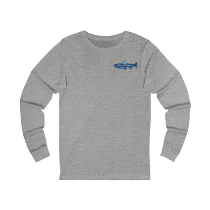 Long Sleeve Tee — 'Gills and Thrills' Fish Graphic