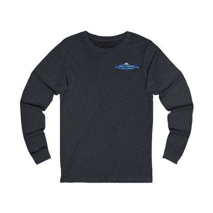Long Sleeve Tee — 'Gills and Thrills' Fish Graphic