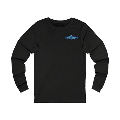 Long Sleeve Tee — 'Gills and Thrills' Fish Graphic