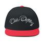 Embroidered 'Cortes Outfitters' Flat Bill Cap