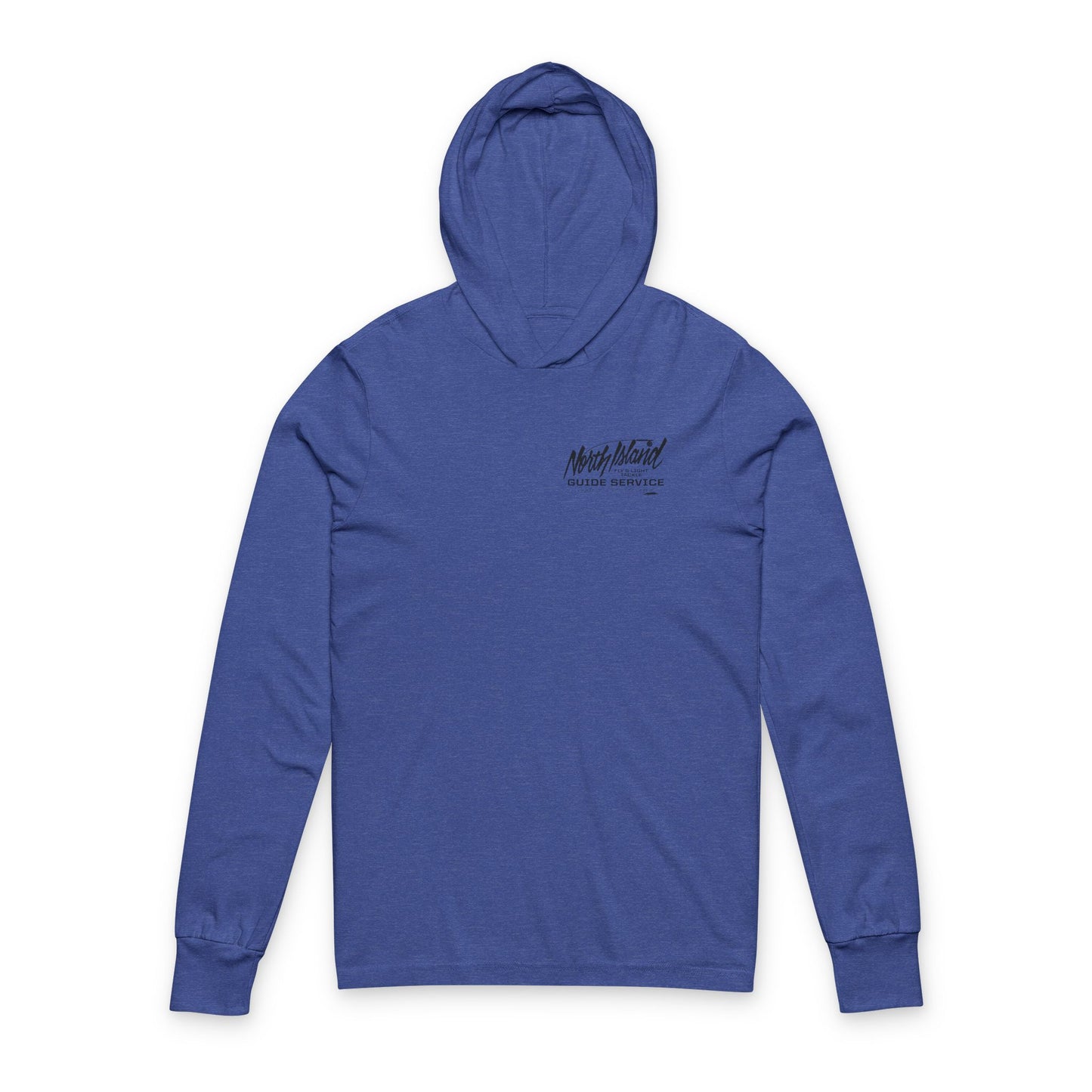 North Island Guide Service Hooded Tee (With Black Font)