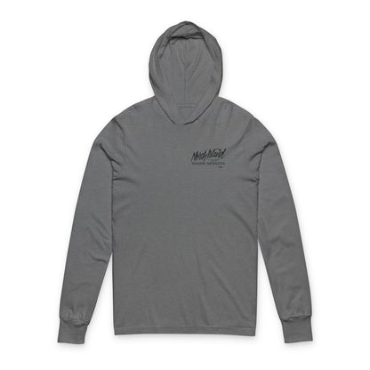 North Island Guide Service Hooded Tee (With Black Font)