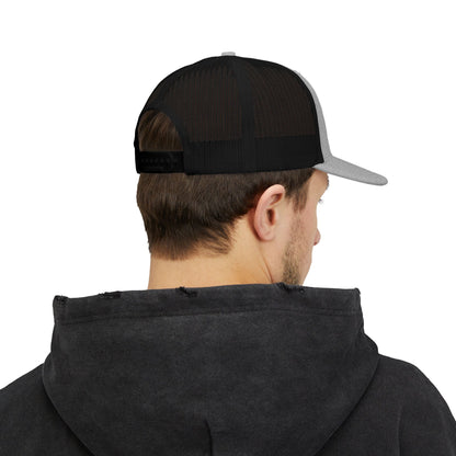 Embroidered Trucker Cap — 'Coates Outfitters' Script Snapback