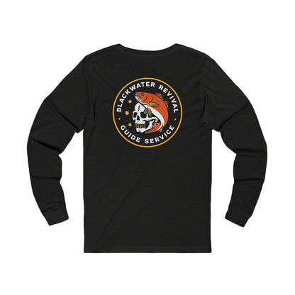 Blackwater Revival Guide Service Skull Logo- Long Sleeve Tee