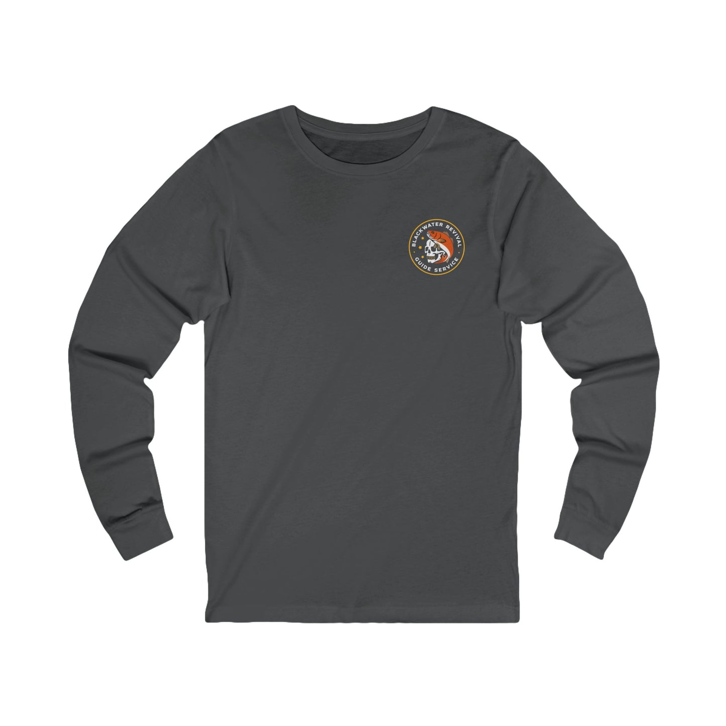 Blackwater Revival Guide Service Skull Logo- Long Sleeve Tee