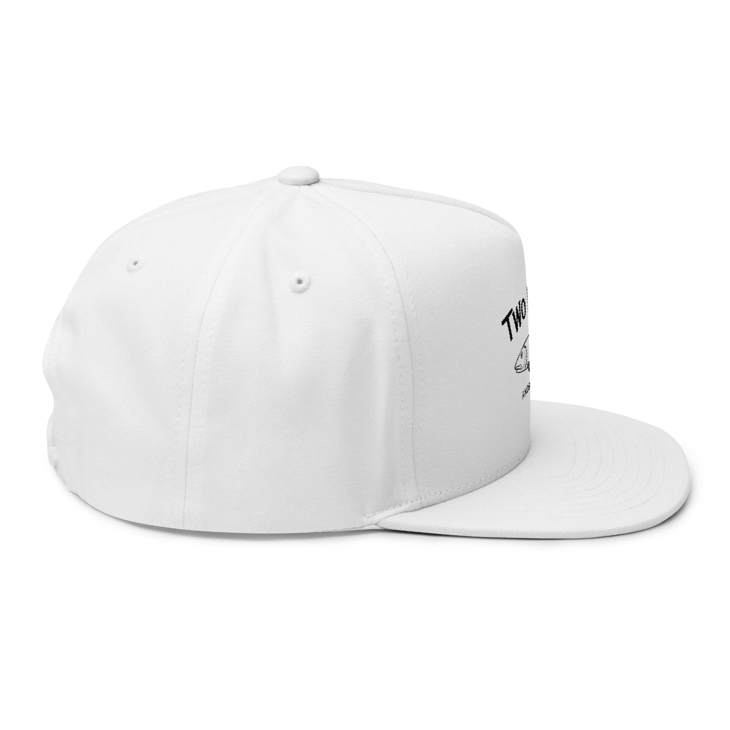 Two Boys Inn Embroidered Flat Bill Cap – Andros Bahamas Fishing Hat