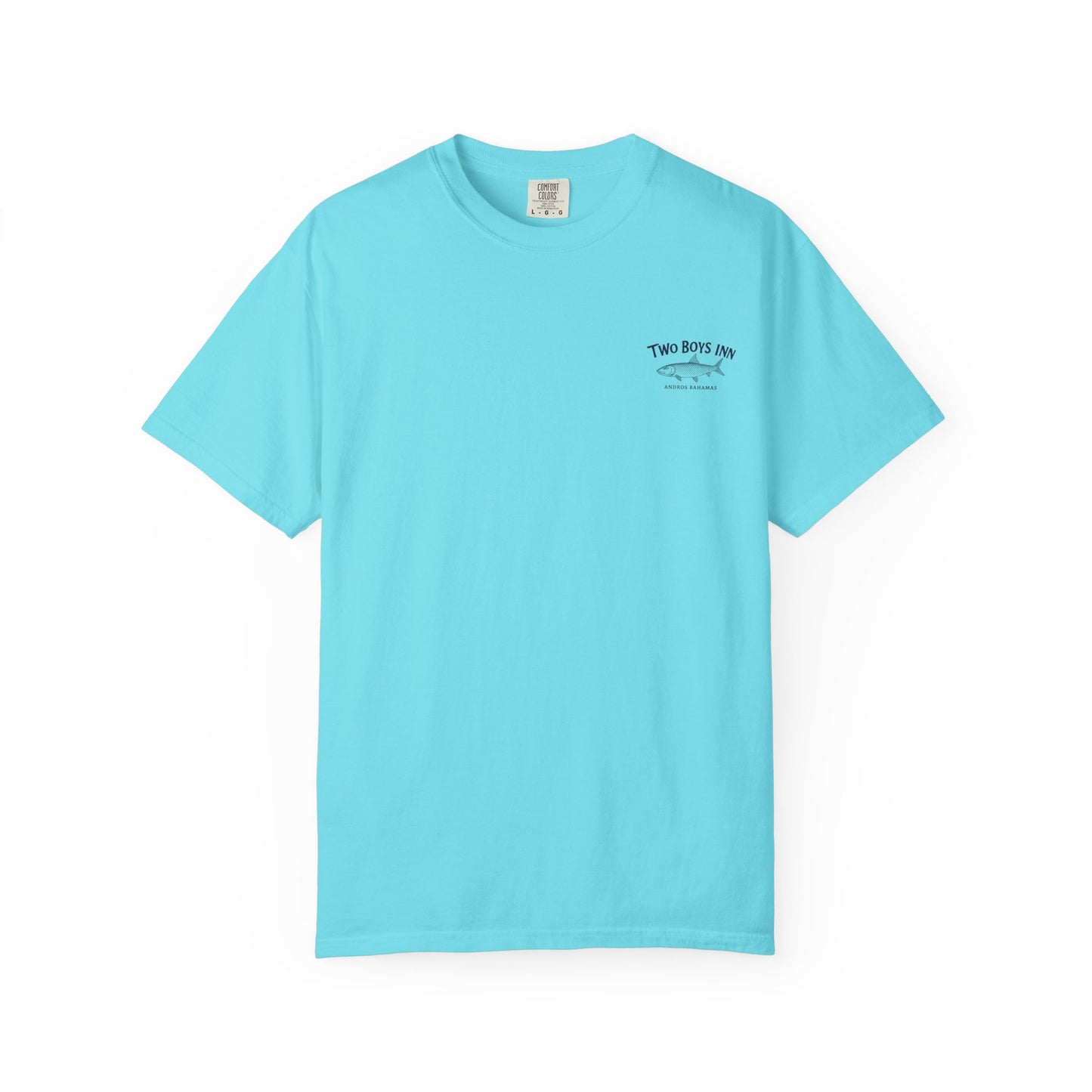 Two Boys Inn Fish Graphic T-Shirt — Andros Bahamas Beach Tee
