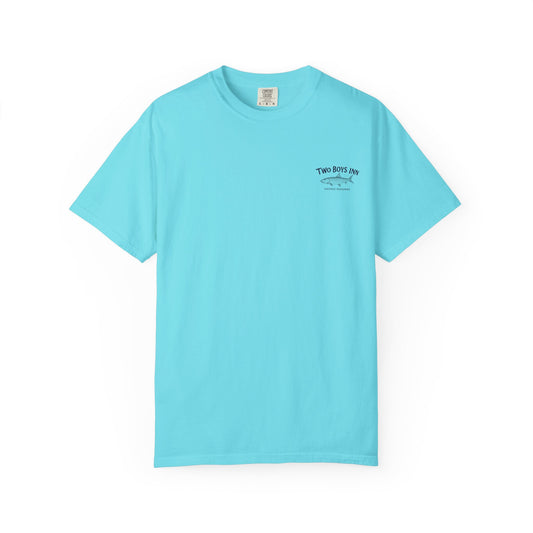 Two Boys Inn Fish Graphic T-Shirt — Andros Bahamas Beach Tee
