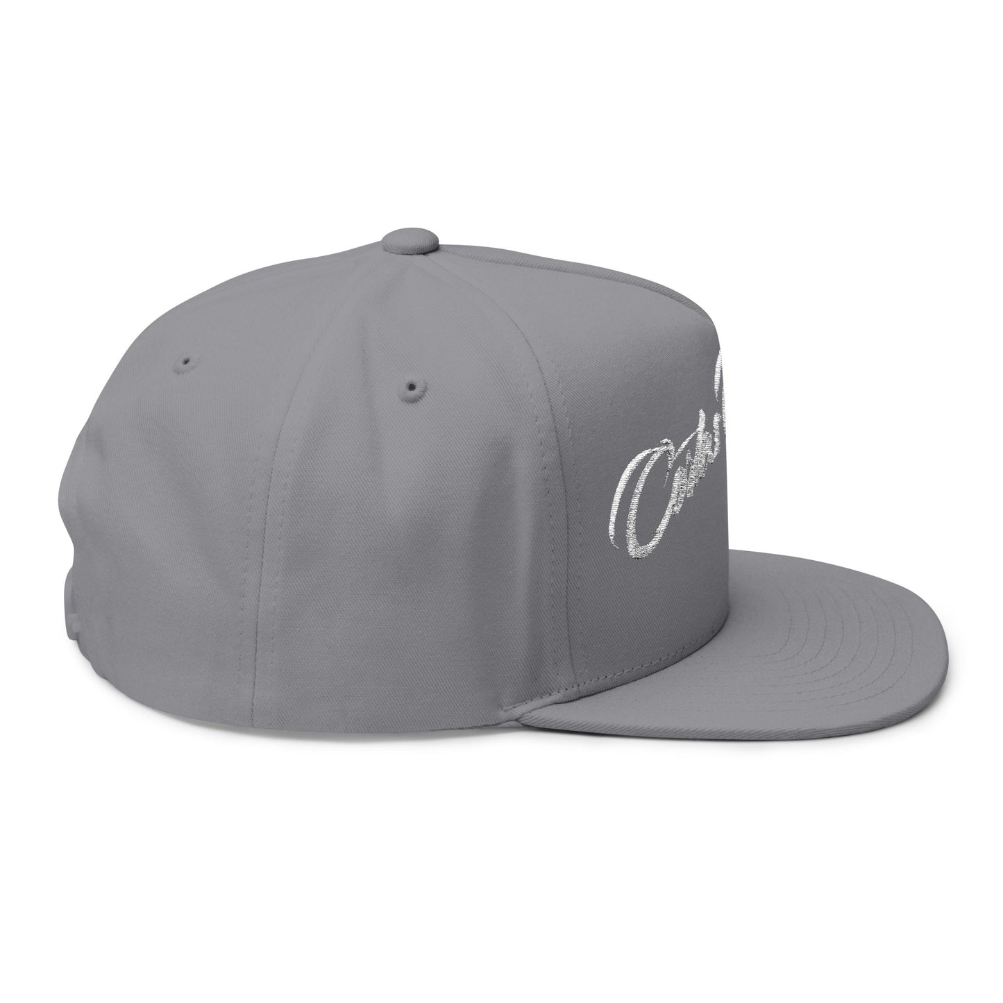 Embroidered 'Cortes Outfitters' Flat Bill Cap