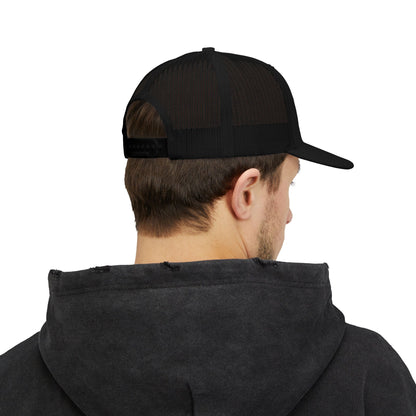 Embroidered Trucker Cap — 'Coates Outfitters' Script Snapback