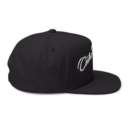 Embroidered 'Cortes Outfitters' Flat Bill Cap