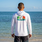 Long Sleeve Hooded Tee with Permit on Sleeve