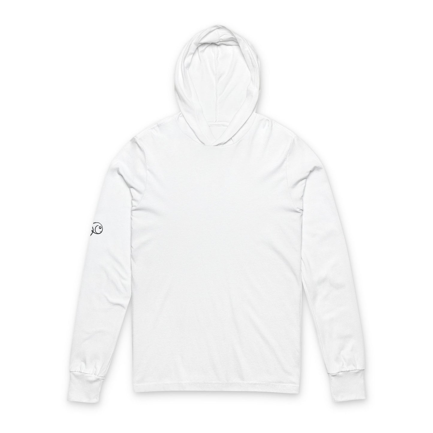 Long Sleeve Hooded Tee with Permit on Sleeve