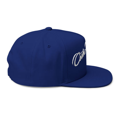 Embroidered 'Cortes Outfitters' Flat Bill Cap