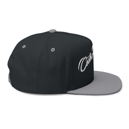 Embroidered 'Cortes Outfitters' Flat Bill Cap