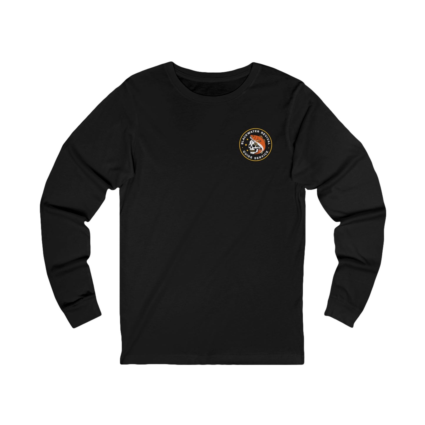 Blackwater Revival Guide Service Skull Logo- Long Sleeve Tee