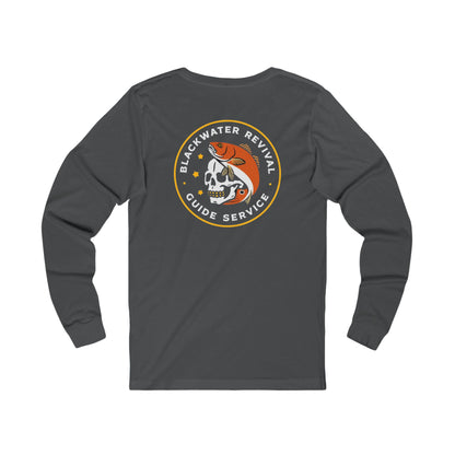 Blackwater Revival Guide Service Skull Logo- Long Sleeve Tee