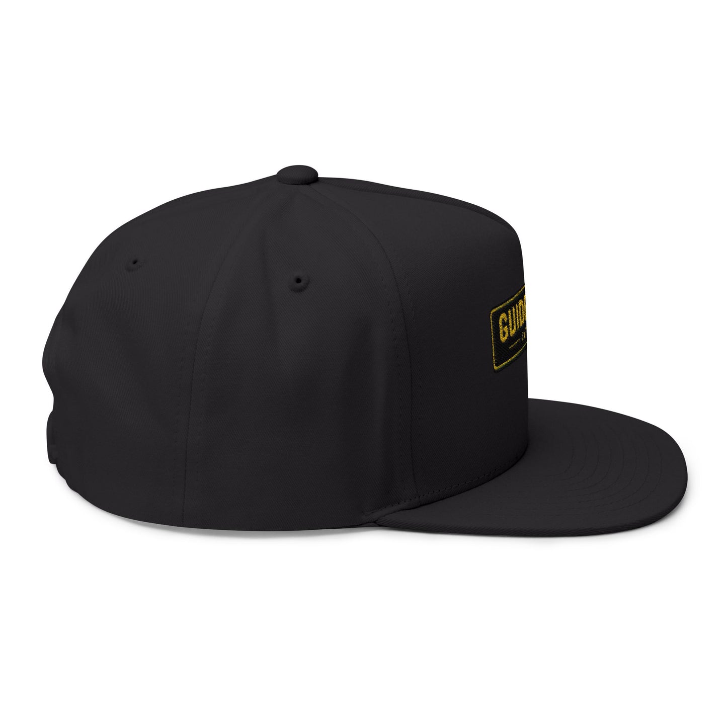 Flat Bill Cap — Embroidered 'GUIDEMERCH EST. 2025' Logo Snapback
