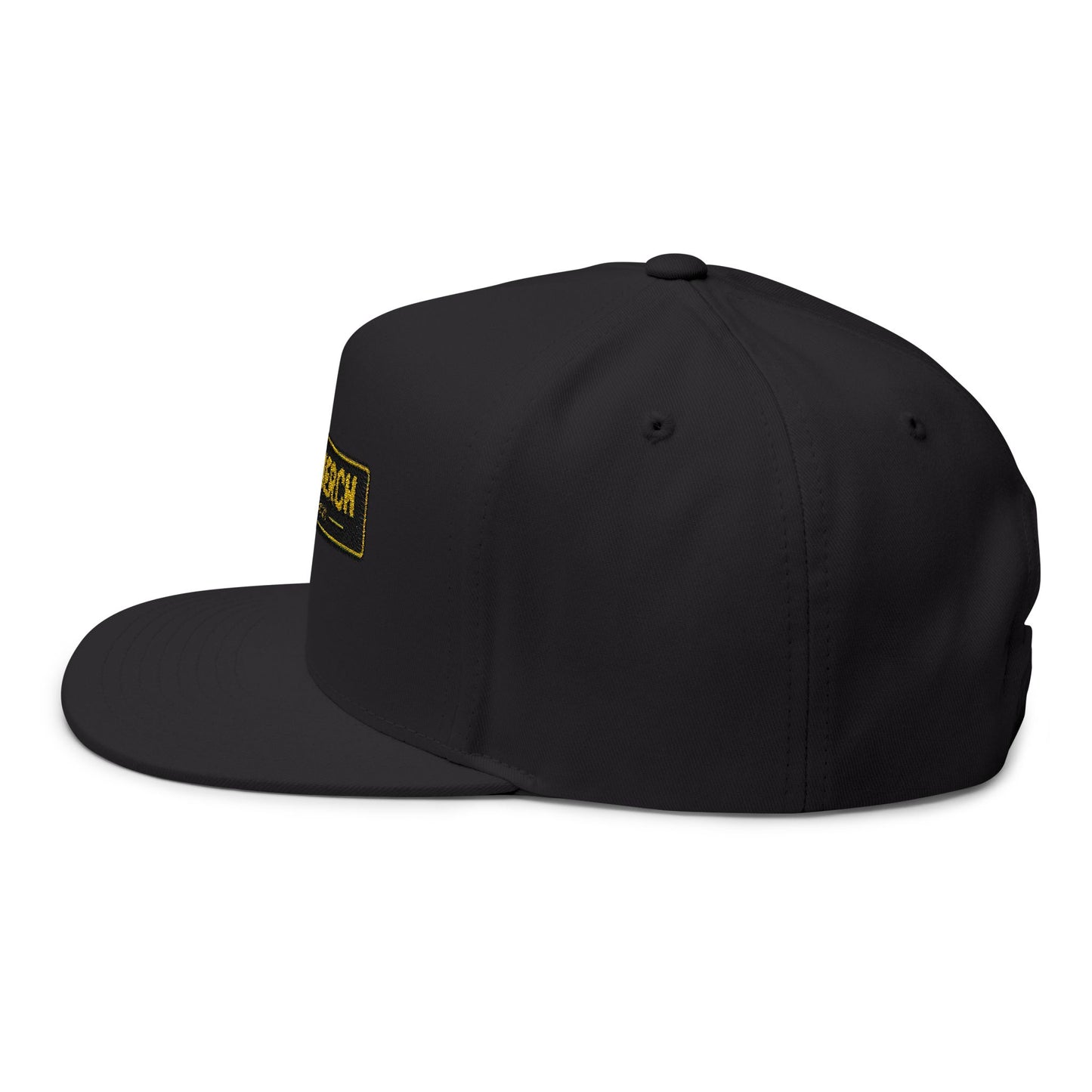 Flat Bill Cap — Embroidered 'GUIDEMERCH EST. 2025' Logo Snapback