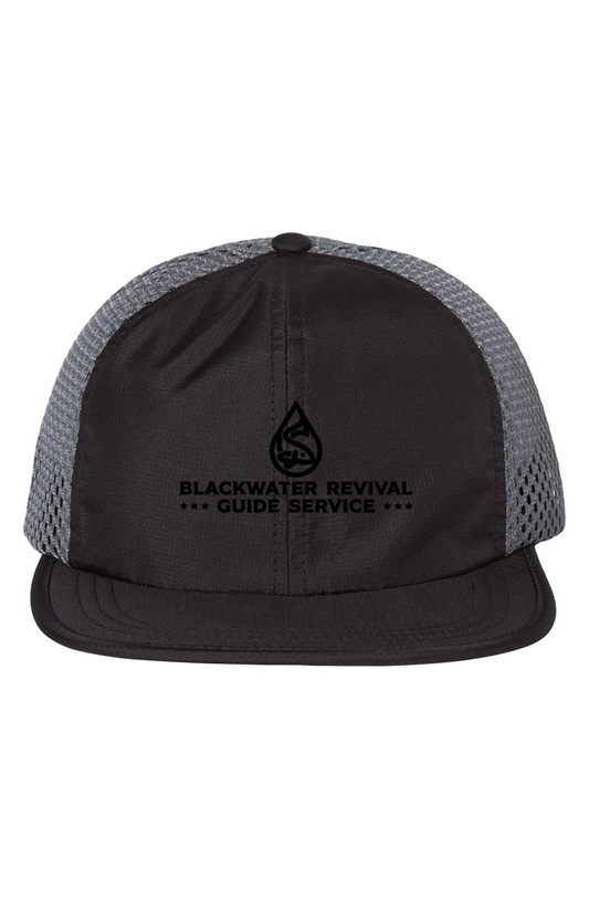 Black/ Charcoal Rogue Wide Mesh Cap