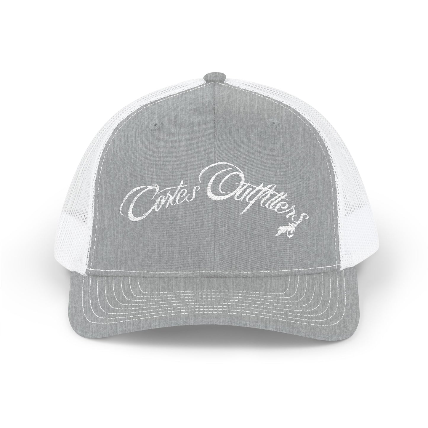 Embroidered Trucker Cap — 'Coates Outfitters' Script Snapback