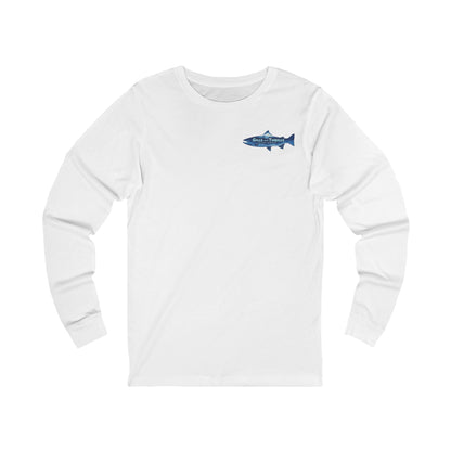 Long Sleeve Tee — 'Gills and Thrills' Fish Graphic