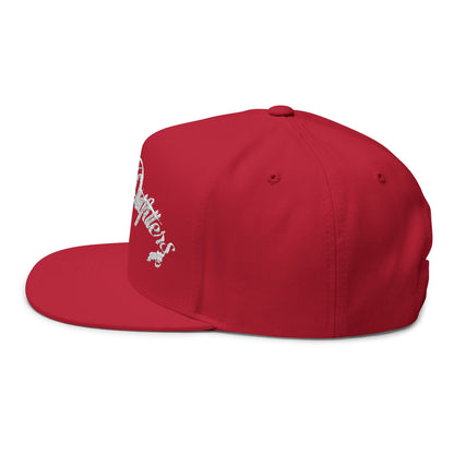 Embroidered 'Cortes Outfitters' Flat Bill Cap