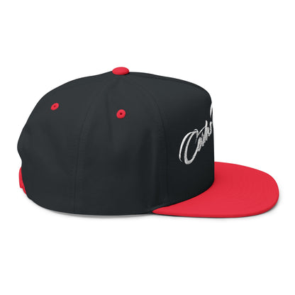 Embroidered 'Cortes Outfitters' Flat Bill Cap