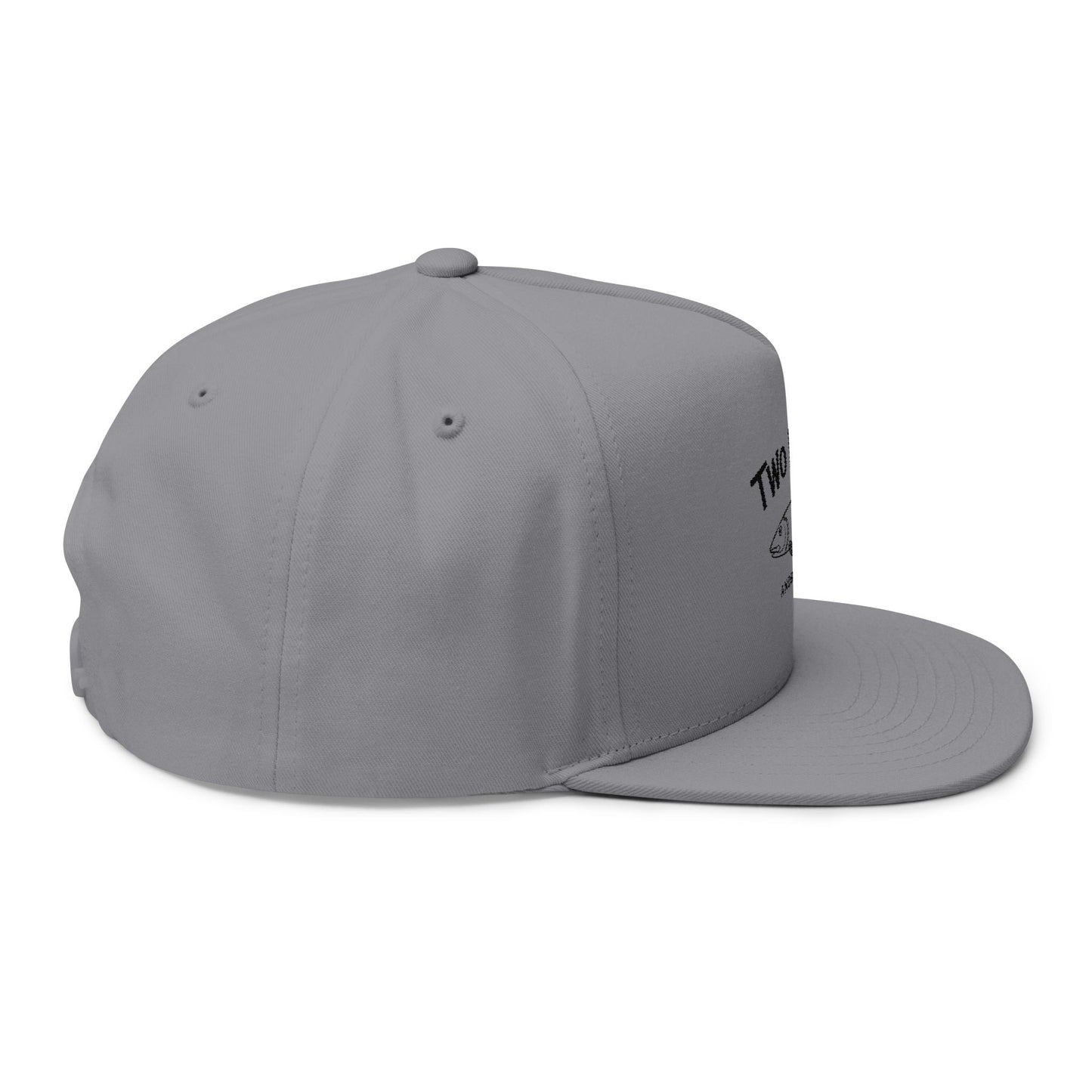 Two Boys Inn Embroidered Flat Bill Cap – Andros Bahamas Fishing Hat
