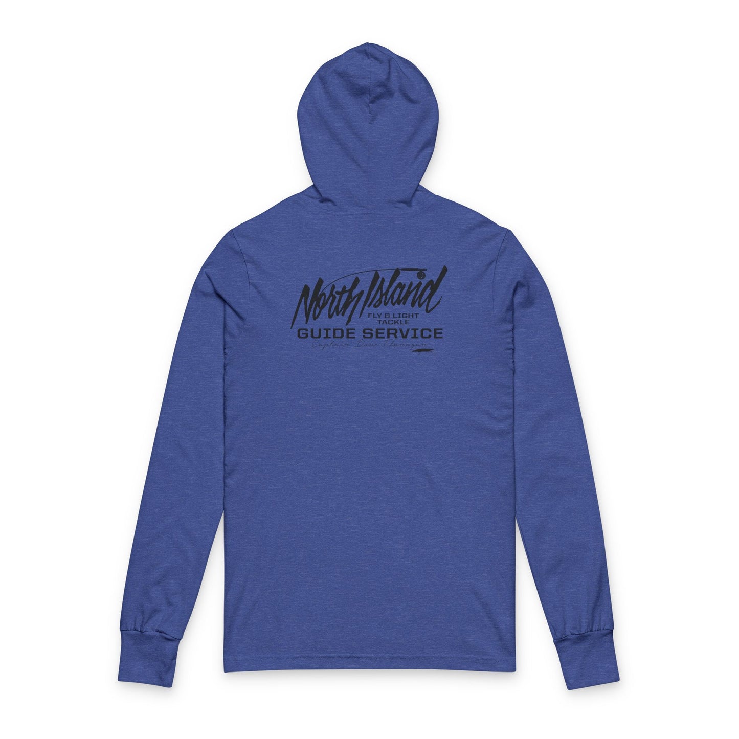 North Island Guide Service Hooded Tee (With Black Font)