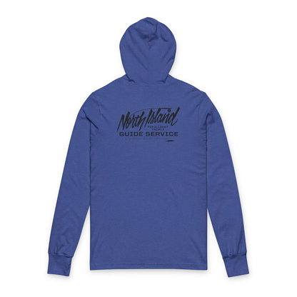 North Island Guide Service Hooded Tee (With Black Font)
